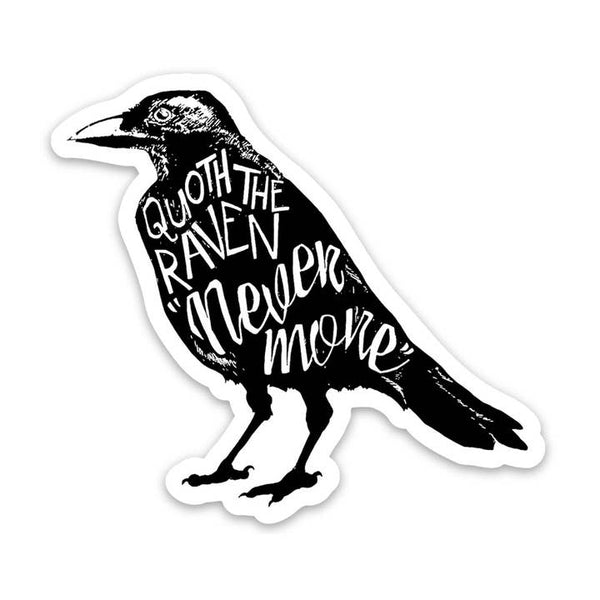corvidae stickers quoth the raven - Knot Another Hat