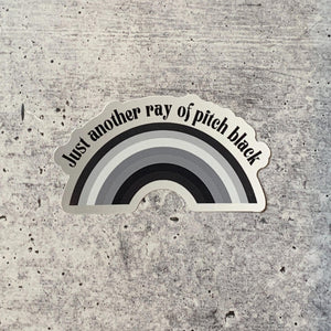 get bullish snarky stickers just another ray of pitch black - Knot Another Hat