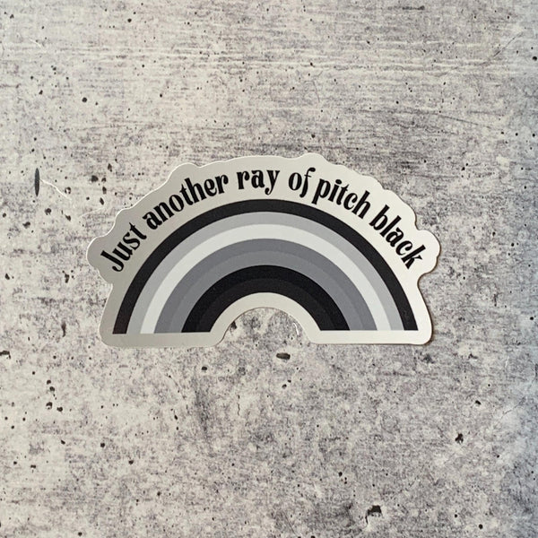 get bullish snarky stickers just another ray of pitch black - Knot Another Hat