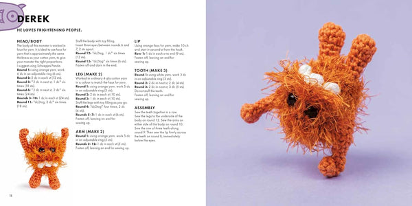 mini amigurumi monsters