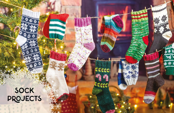 knit a box of christmas socks - Knot Another Hat