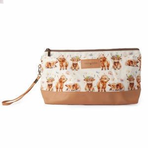 twice sheared sheep trinity project bag highland cow - Knot Another Hat