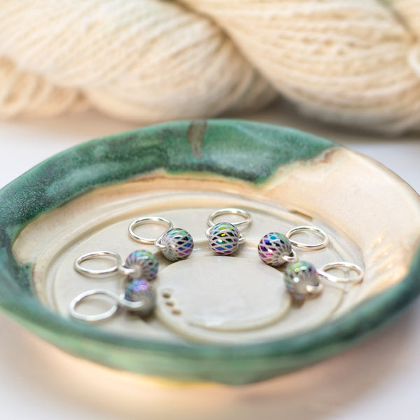 baubles stitch markers - Knot Another Hat