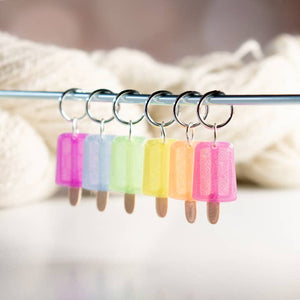 ice pops stitch markers - Knot Another Hat