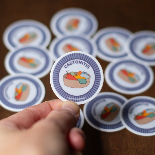 camp stitchwood badge stickers castonitis - Knot Another Hat