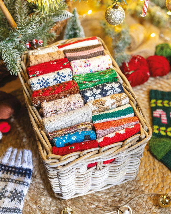 knit a box of christmas socks - Knot Another Hat
