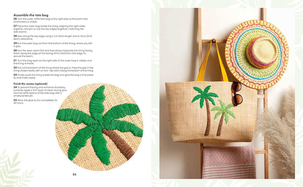 raffia embroidery - Knot Another Hat