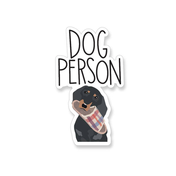 apartment 2 vinyl stickers dog person - Knot Another Hat