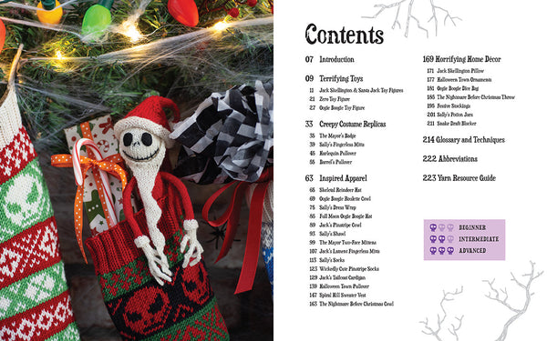 disney tim burton's the nightmare before christmas the official knitting guide to halloween town and christmas town  - Knot Another Hat