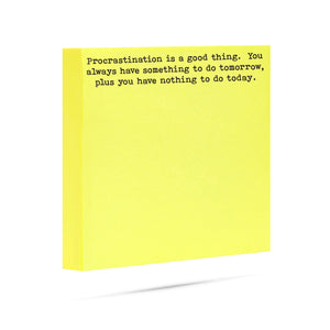ellembee snarky sticky notes procrastination - Knot Another Hat