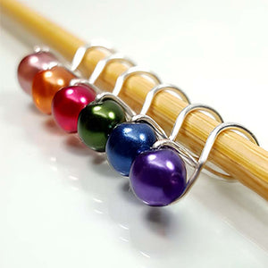 twice sheared sheep infinity fairy lights stitch markers infinity rings (up to size US 8) - Knot Another Hat