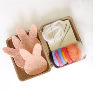 Mini Bunny Felting Craft Kit - Knot Another Hat