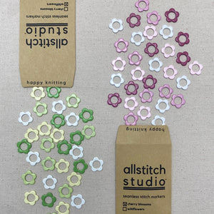 allstitch studio large flower stitch markers  - Knot Another Hat