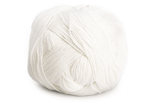 schoppel cotton ball 0990 white - Knot Another Hat