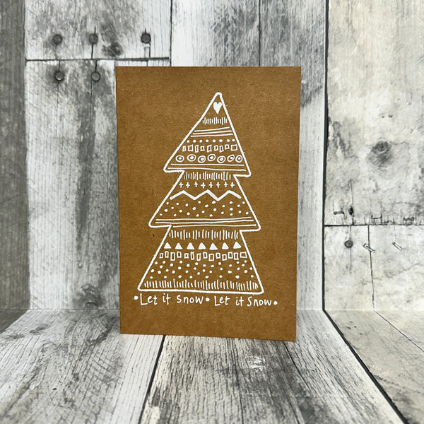 hand-painted holiday cards by jennifer heredia Let it snow - Knot Another Hat