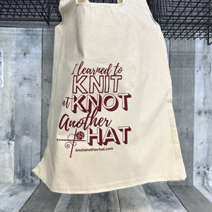 I learned to knit at knot another hat tote bag - Knot Another Hat