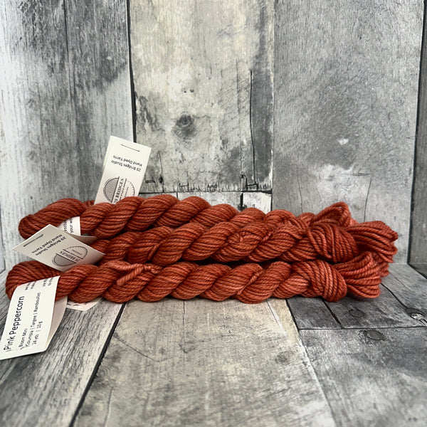 29 bridges merino DK mini skeins pink peppercorn - Knot Another Hat