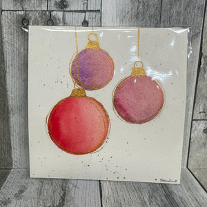 hand-drawn holiday art prints by jennifer heredia ornament trio - Knot Another Hat