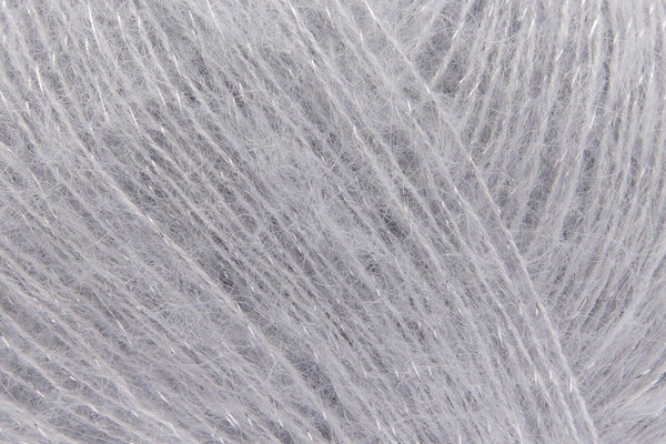 rico essentials mohair loves silk, glamorous glitter 009 lavender - Knot Another Hat