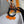 katrinkles acrylic cat stitch marker holder with 2 pumpkin markers - Knot Another Hat