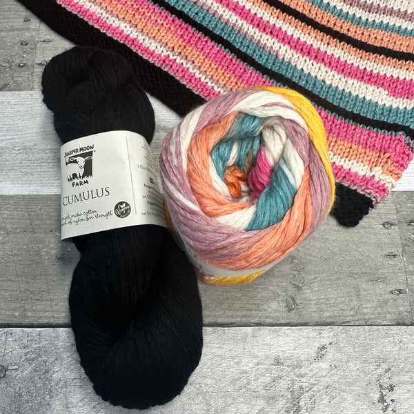 have a ball fall crawl 45th parallel shawl bundle flamingo circus/black - Knot Another Hat
