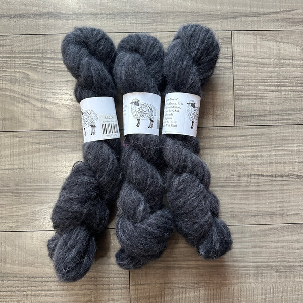 LavenderSheep yakkity yak fluff raven storm - Knot Another Hat