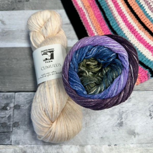 have a ball fall crawl 45th parallel shawl bundle dusty woods/ivory - Knot Another Hat