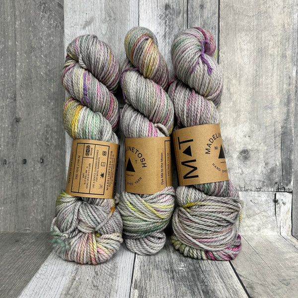 madelinetosh LYS day 2025 "dye me to the moon" yarn tosh triple twist (heavy worsted) - Knot Another Hat