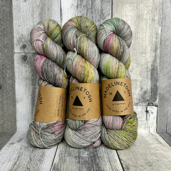 madelinetosh LYS day 2025 "dye me to the moon" yarn tosh merino light (fingering) - Knot Another Hat