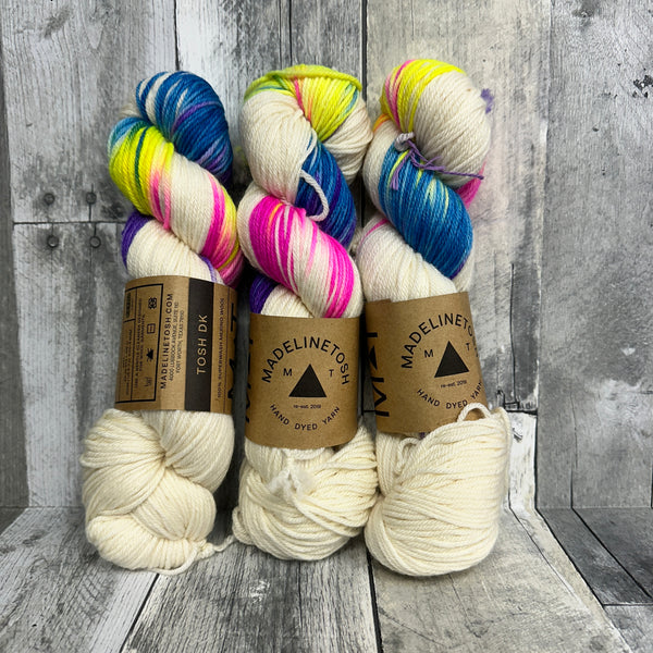 #MadMay limited edition yarn and kits tosh woolcycle sport single skein / pocket rainbow - Knot Another Hat