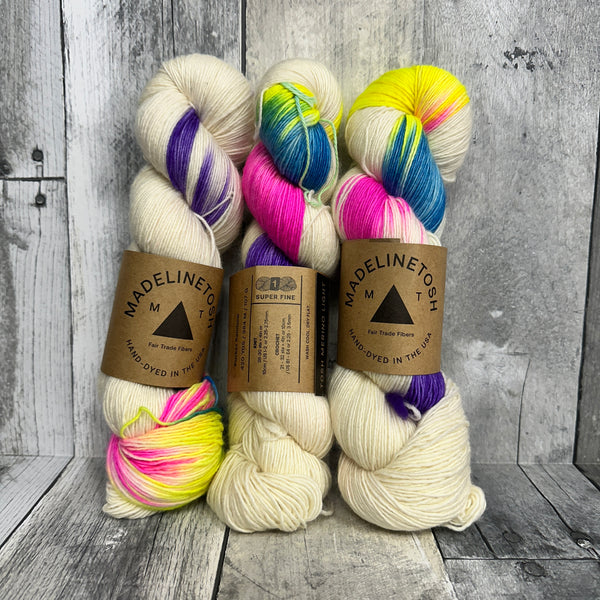#MadMay limited edition yarn and kits tosh merino light single skein / pocket rainbow - Knot Another Hat