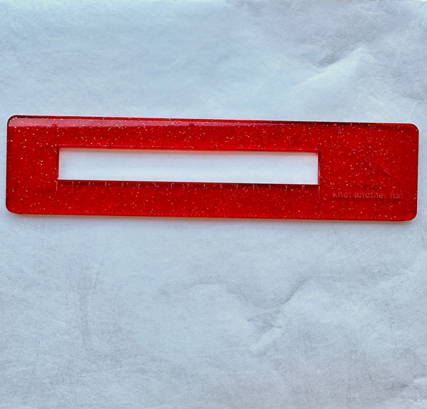 20th annivesary exclusive swatch gauge cherry red shimmer - Knot Another Hat