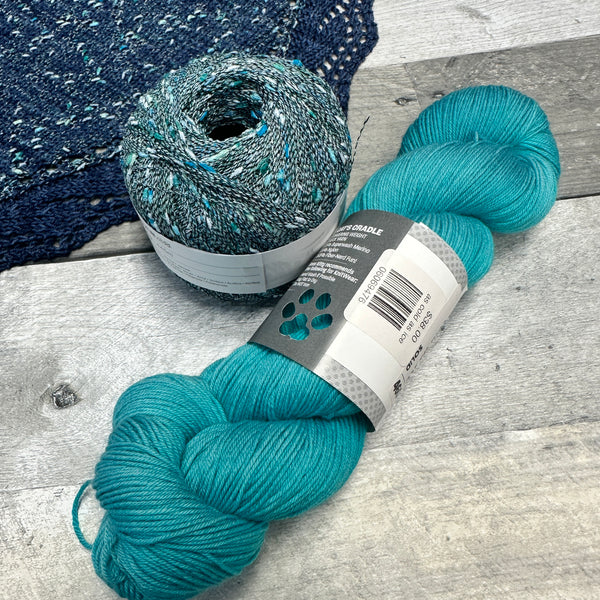 knot another hat wavelength shawl grab-n-go bundles boss kitty cold as ice and ocean - Knot Another Hat