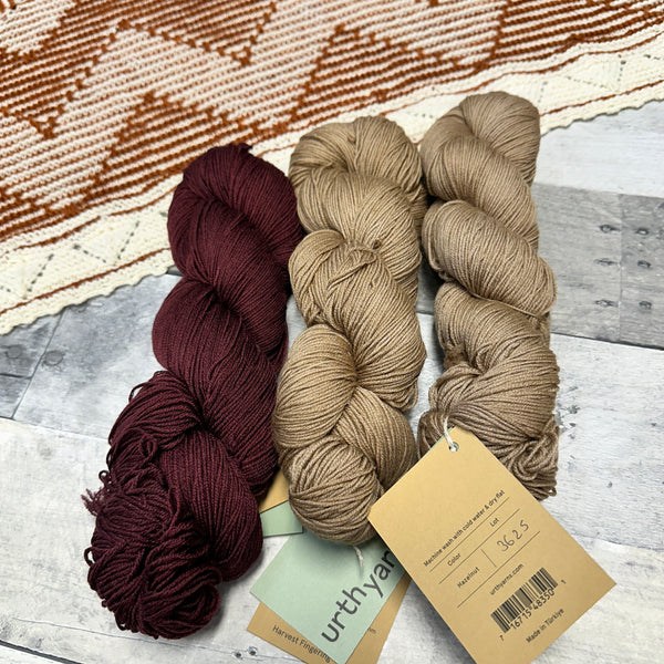 have a ball fall crawl rhythmic shawl bundles hazelnut black grape - Knot Another Hat