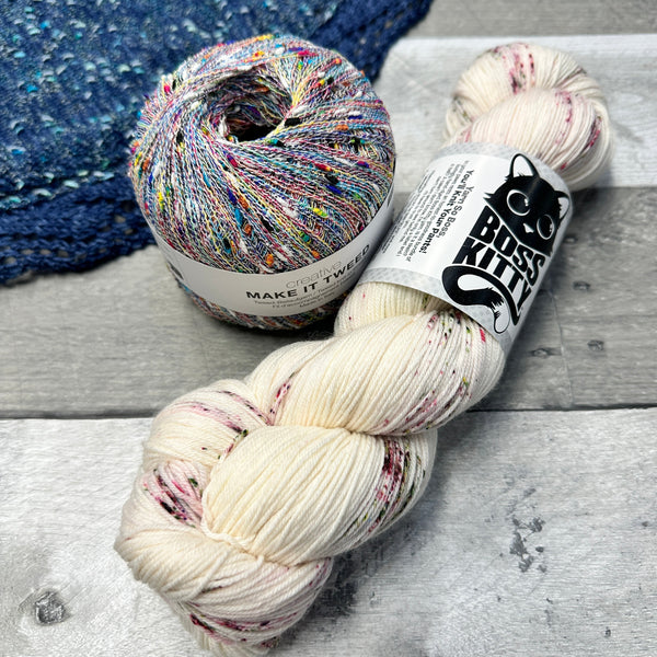 have a ball fall crawl wavelength shawl grab-n-go bundles boss kitty as you wish and rainbow - Knot Another Hat