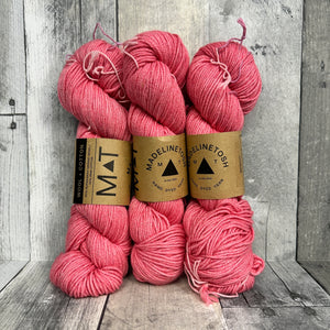 madelinetosh wool + cotton geranium - Knot Another Hat