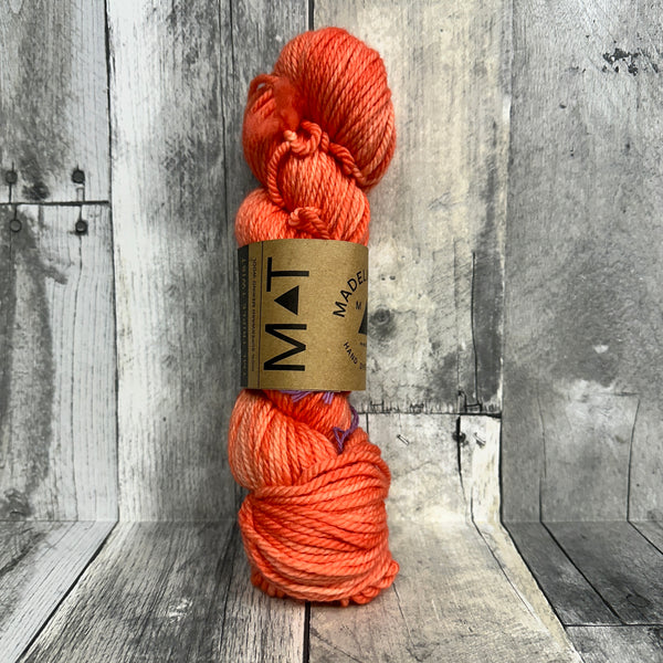 madelinetosh triple twist grapefruit - Knot Another Hat