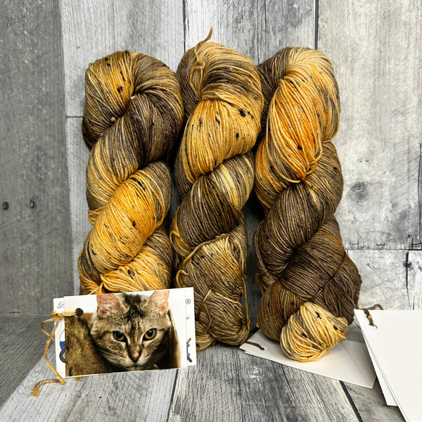 classic cat trunk show sock tweed