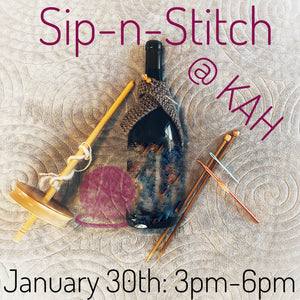 sip-n-stitch :: january 30 - Knot Another Hat