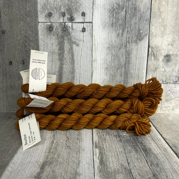 29 bridges merino DK mini skeins bourbon - Knot Another Hat