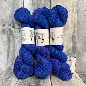 lavendersheep shaniko worsted 2oz delphinium - Knot Another Hat