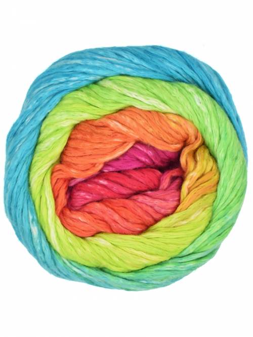 juniper moon farm cumulus stripes, rainbow, degrade 232 voltage bloom (rainbow) - Knot Another Hat