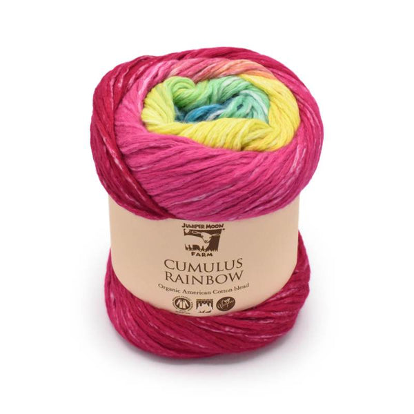 juniper moon farm cumulus stripes, rainbow, degrade - Knot Another Hat