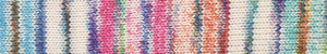 laines du nord inca cotton 01 aqua ecru magent rust - Knot Another Hat