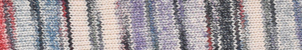 laines du nord inca cotton 04 denim ecru grape charcoal - Knot Another Hat