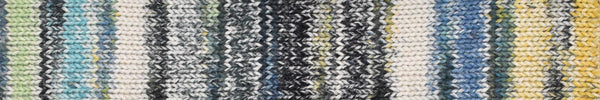 laines du nord inca cotton 06 midnight celery ecru blue - Knot Another Hat