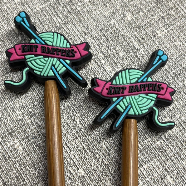 minnie & purl stitch stoppers knit happens - Knot Another Hat