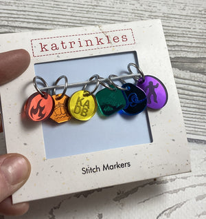 knot another hat knot another dead body MKAL swag stitch marker set - Knot Another Hat