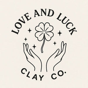 love and luck clay earrings - Knot Another Hat