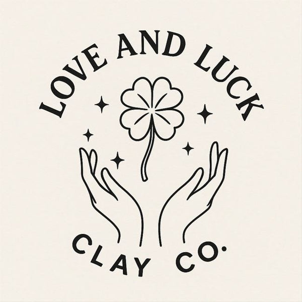 love and luck clay earrings
